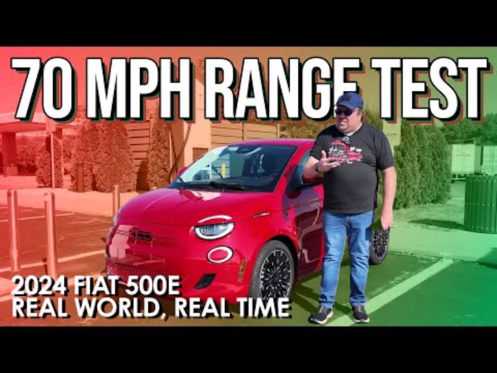 We Were SHOCKED By Our 2024 Fiat 500e 70 MPH Range Test!