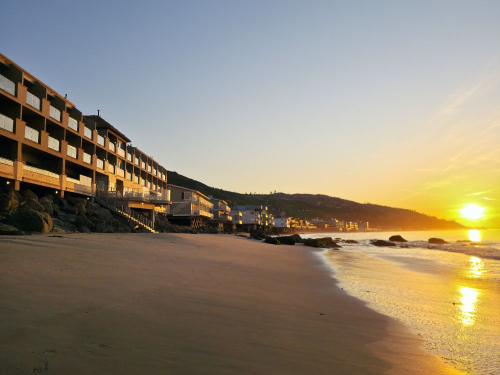 I think sunrises on the west coast are very underrated. This was this morning behind Malibu Beach Inn.