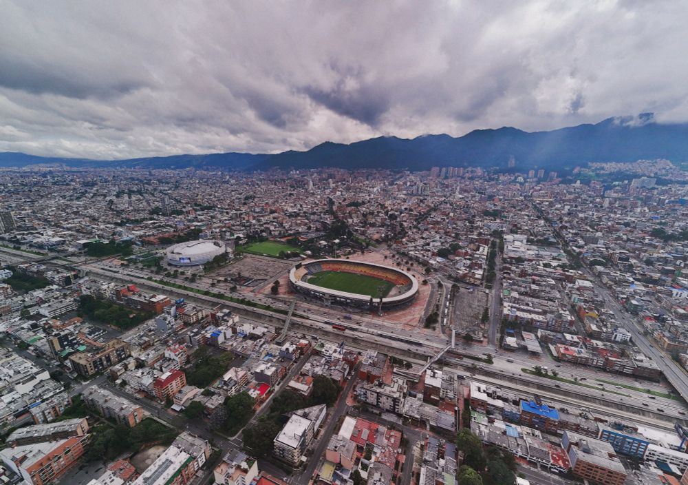Flying above Bogotá is a magical experience. 