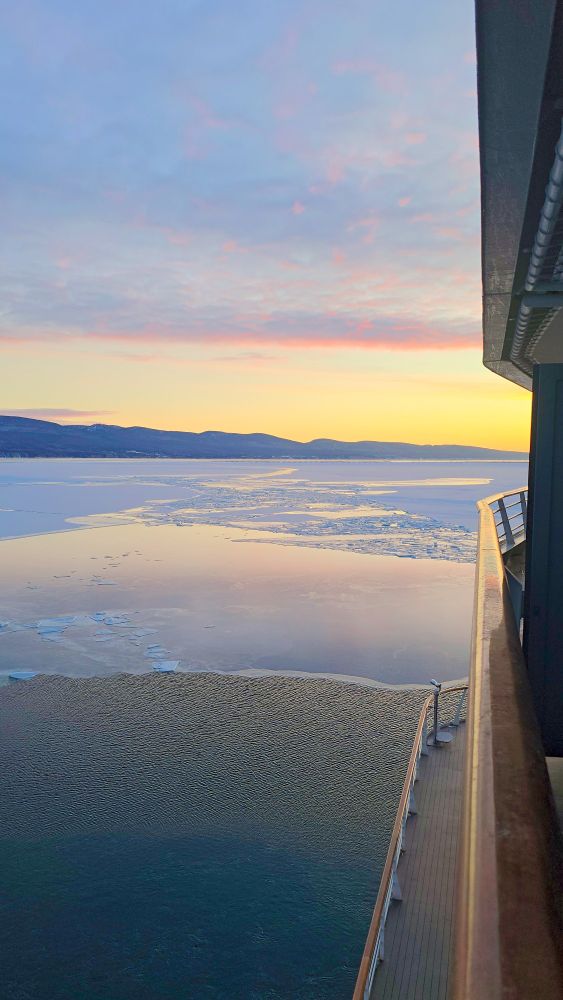 Good morning from Gaspé, aboard the Le Commandant Charcot, a Ponant expedition ship. 