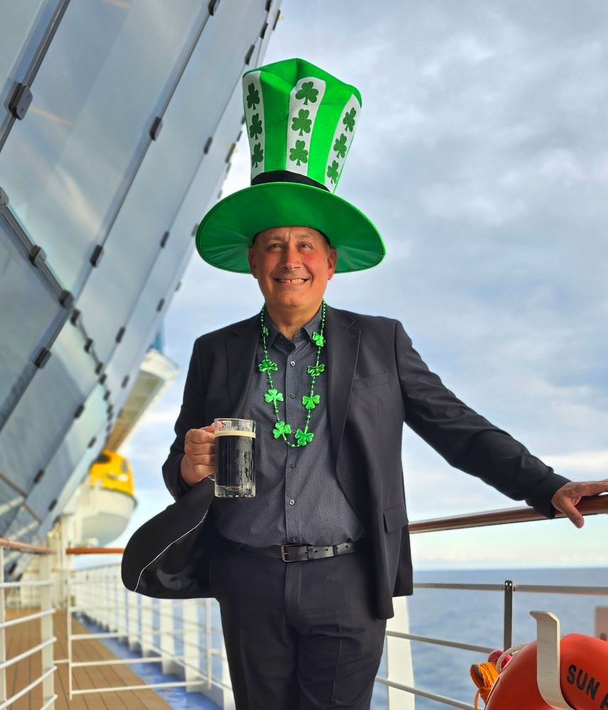 Here’s a collection of shots from over the years—me and Chris celebrating St. Patrick’s Day all around the world. Different places, same great times! 🍀🌍