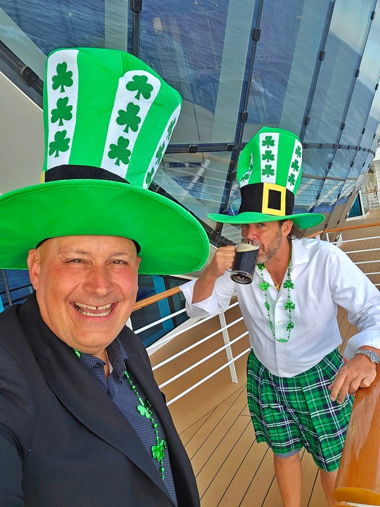Here’s a collection of shots from over the years—me and Chris celebrating St. Patrick’s Day all around the world. Different places, same great times! 🍀🌍