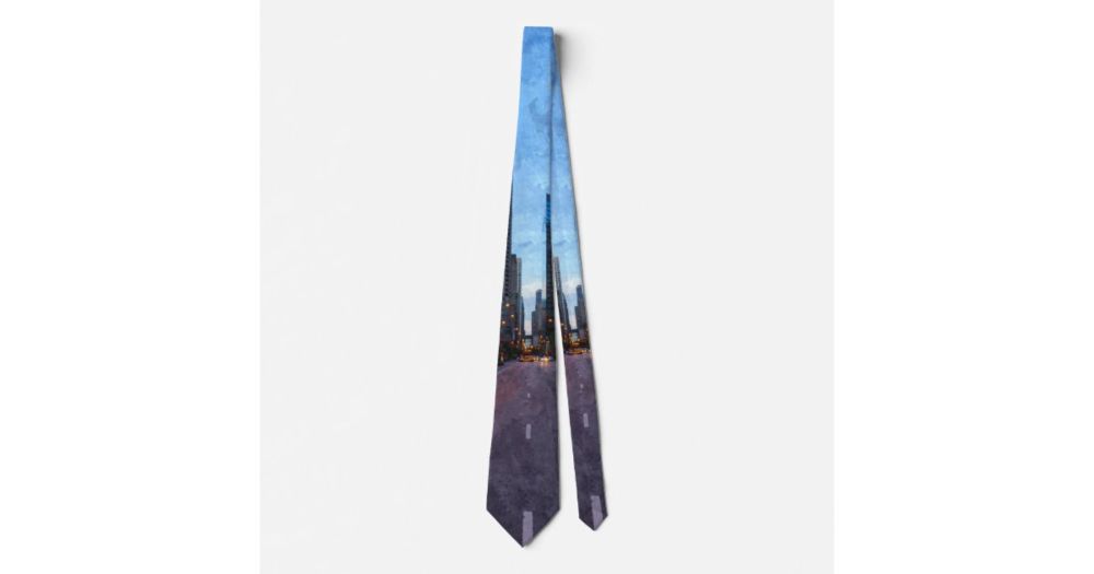 Chicago Evening Drive Neck Tie | Zazzle