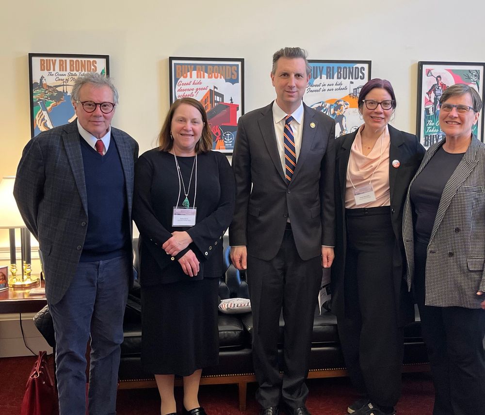 URI humanities advocates and me with Rep. Seth Magaziner at Humanities Advocacy Day visit.