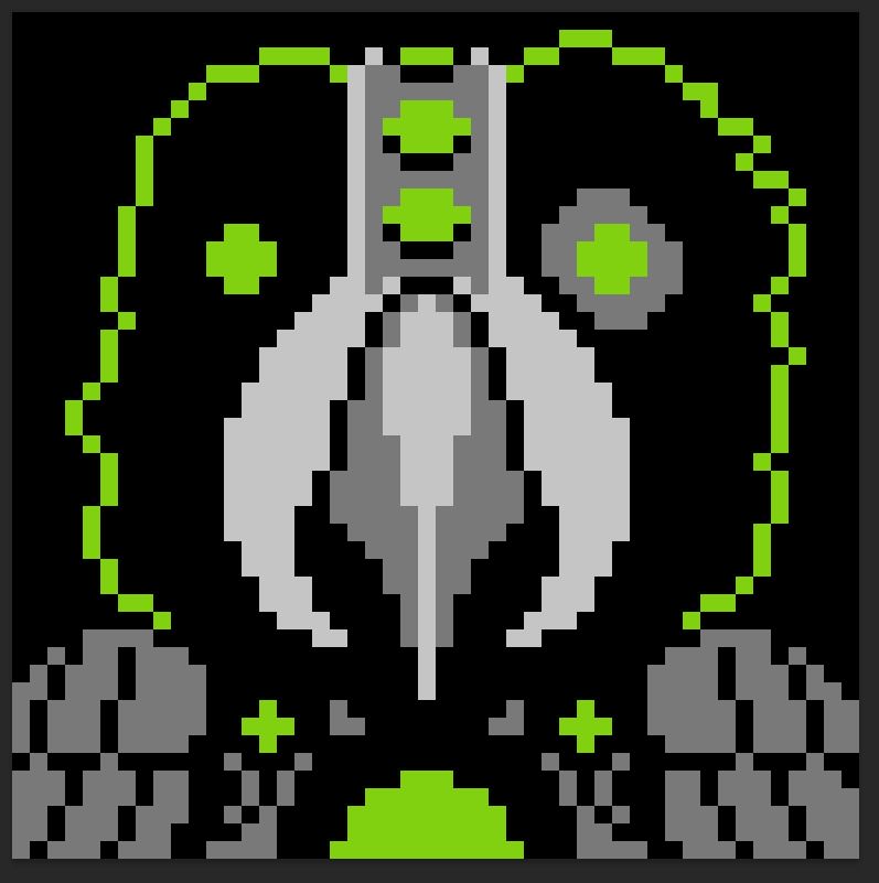 A robotic parrot. Sam Fisher meets Terminator aesthetic