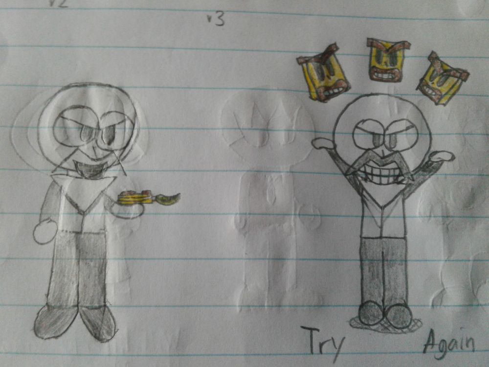 Professor Tallman (Left), Prof. Tallman with the Chaos Masks (Rights)
Tallman is a Middle-aged Man who mutates animals to conquer the world.