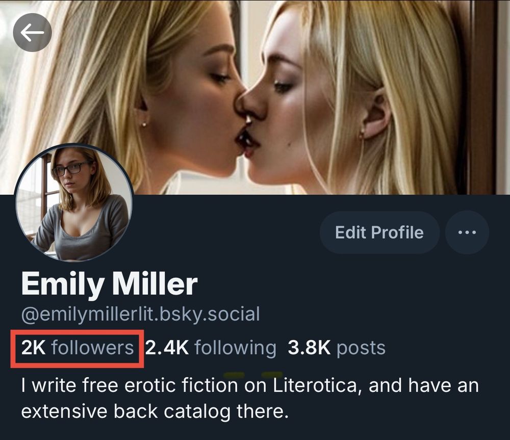 Emily Miller - 2,000 followers 