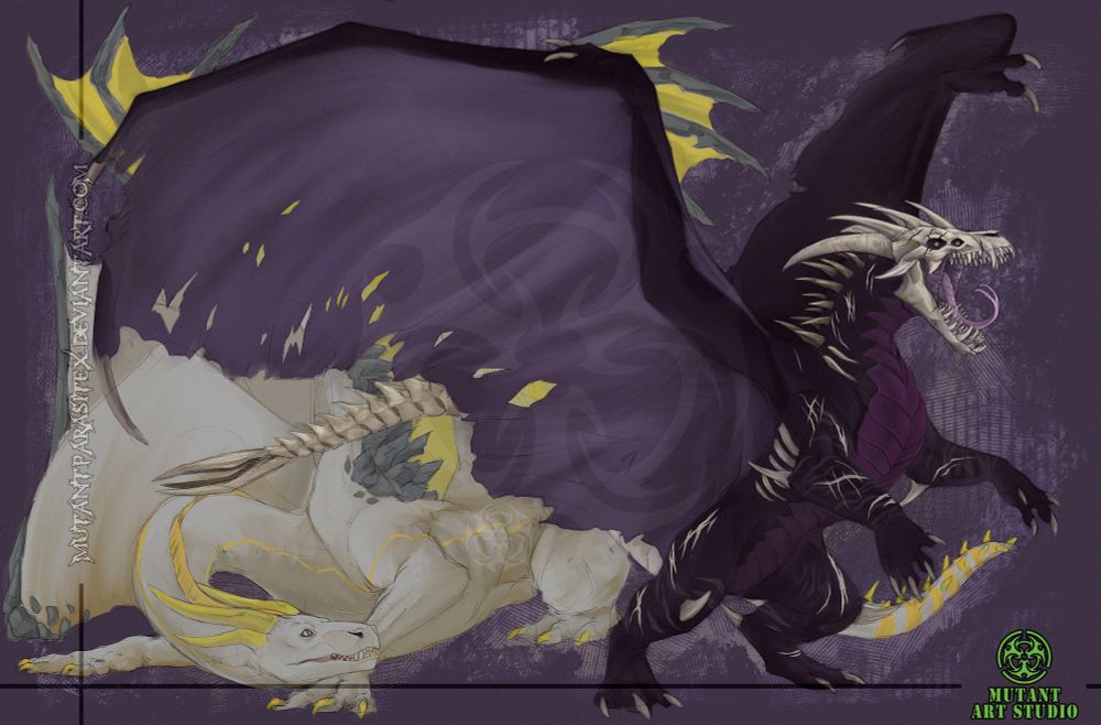 Commission work!

Scorn and Lanasnaxe belong to Bloodytomboy

#art #sketch #dragon #skull #bones #wings #digital #photoshop #commission #digitalart #mutant #mutantartstudio #mutantparasitex