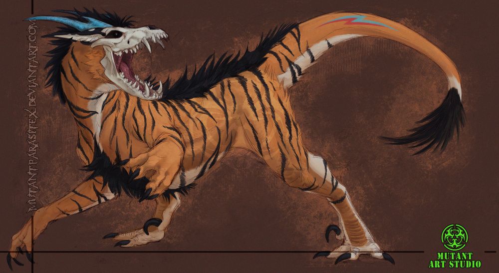 Commission work!


Nightthunder belongs to @NightZunder
Art is mine. Do not use or copy!

#skull #art #sketch #commission #wolf #tiger #velociraptor #darkart #mutant