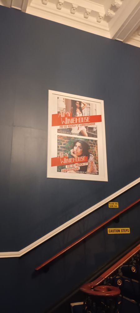 Poster of Amy Winehouse for Back to Black tour in The Ambassador, Dublin. 