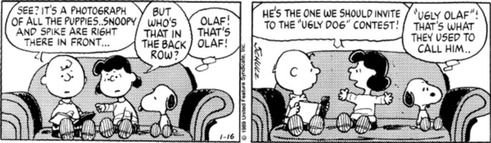 Peanuts by Charles Schulz for January 16, 1989 | GoComics.com