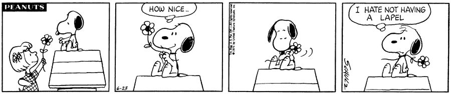 Peanuts by Schulz, originally published 6/23/1971