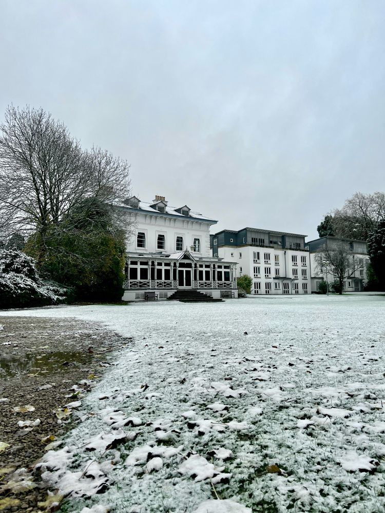 Fullwood house in the snow