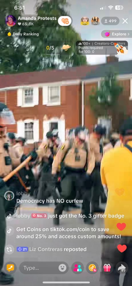 Police clashing with protesters