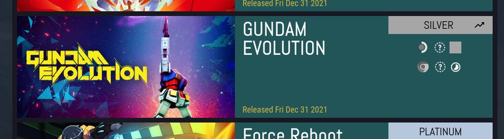 ProtonDB screenshot of Gundam Evolution, rated silver.  This means it would have worked on Linux with some tweaking.