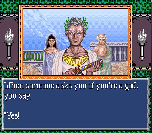 CAESAR: When someone asks you if you're a god, you say, Yes!

Ghostbusters (1984), Sid Meier's Civilization (1994)