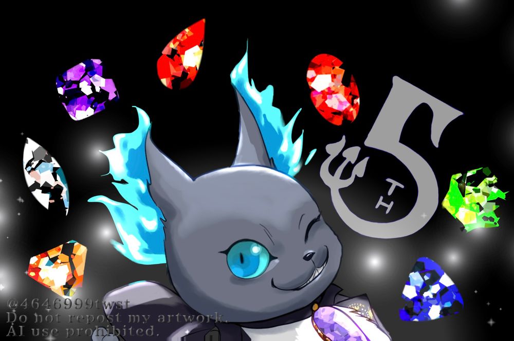 ツイステッドワンダーランド グリム オンボロ寮 ディズニー ファンアート イラスト Disney Twisted-Wonderland  illustration art 5周年記念 5thアニバーサリー 5th anniversary twst
ファンアート

