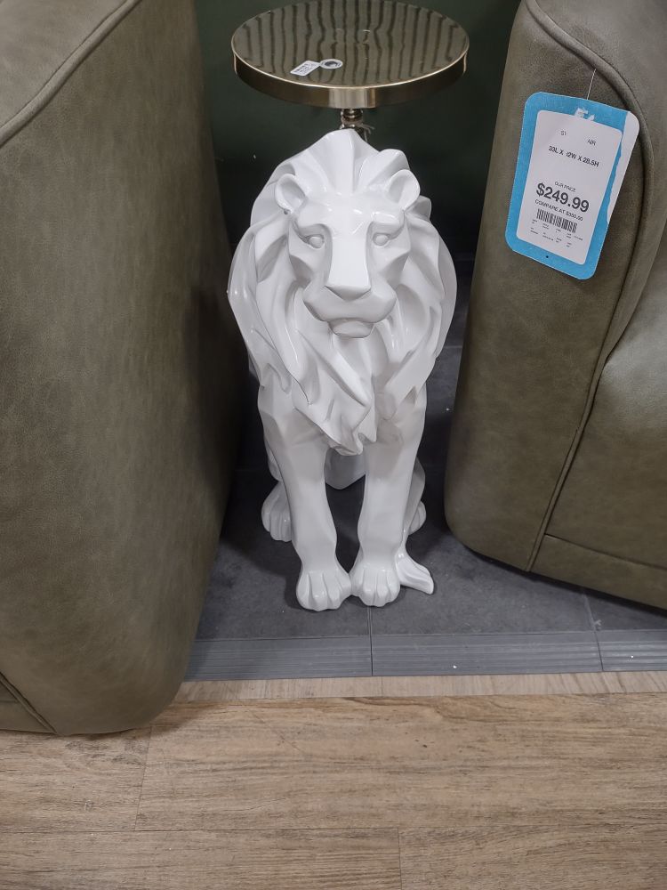 $100 HomeGoods lion statue