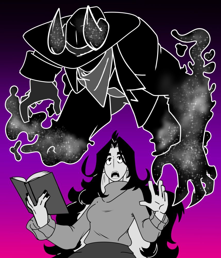 Florentine summoning the shadow of a primordial goddess entirely on accident assuming she was summoning a spirit she was more familiar with.