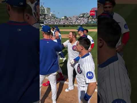 Justin Turner's first [W]alk-off home run as a Cub ✅ Series win secured ✅