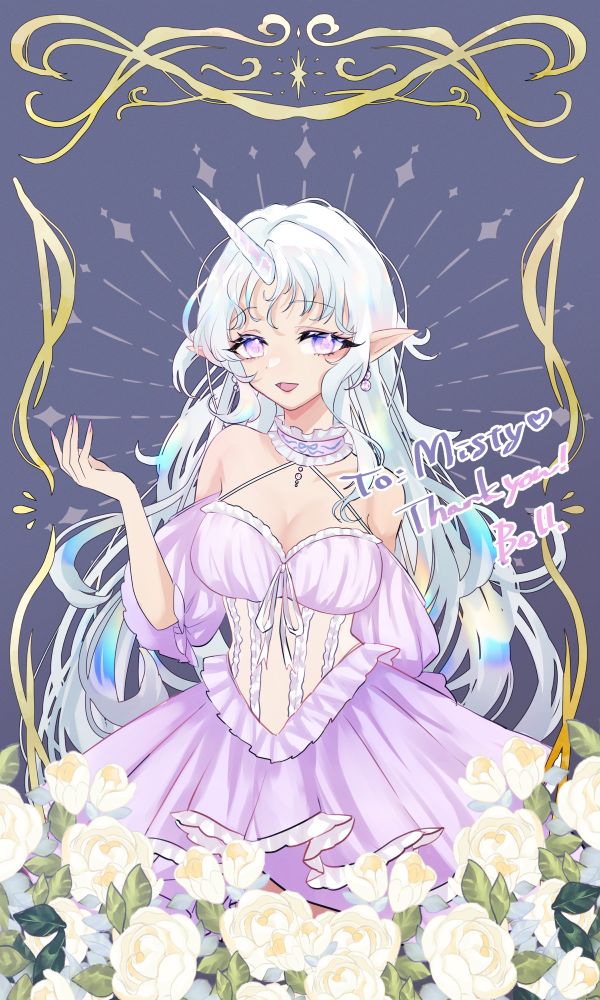 Unicorn vtuber art