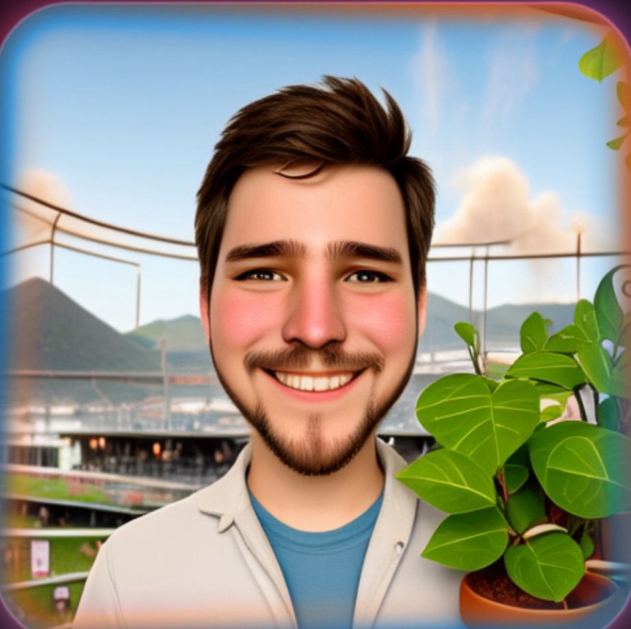 Me with a potted plant in a stadium on a stage with a volcano, according to apple’s new image generator. Sometimes it turns me into Mr beast.