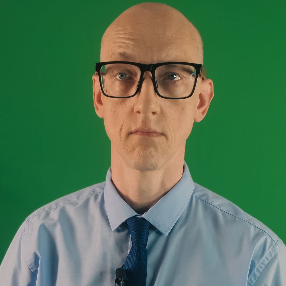 Actor AJ Donnelly self-taping his role in the upcoming indie movie Dank Frank 