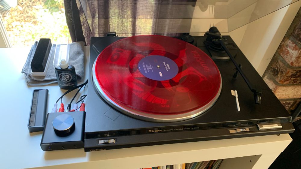 Dawn of the Dead OST on a turntable 