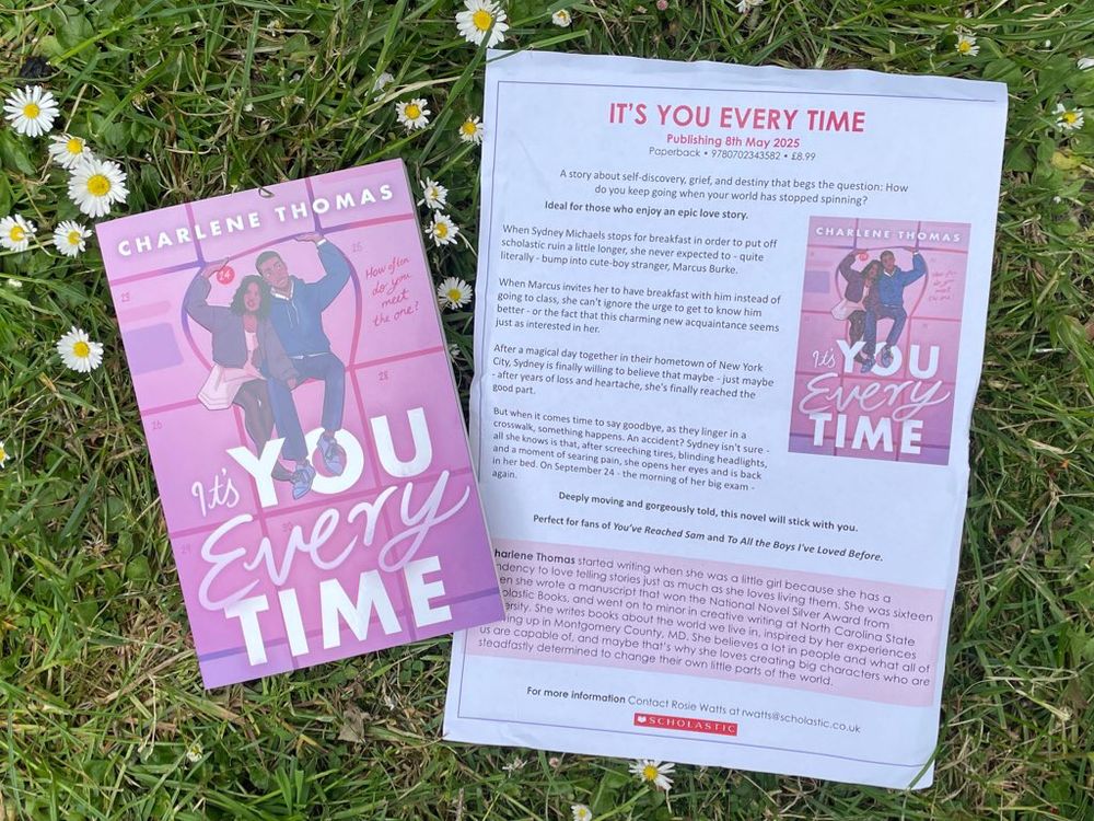 The book and its press release. The cover shows a young Black couple sitting in the box marked 24 on a calendar, pushing it out of shape to give themselves space.
