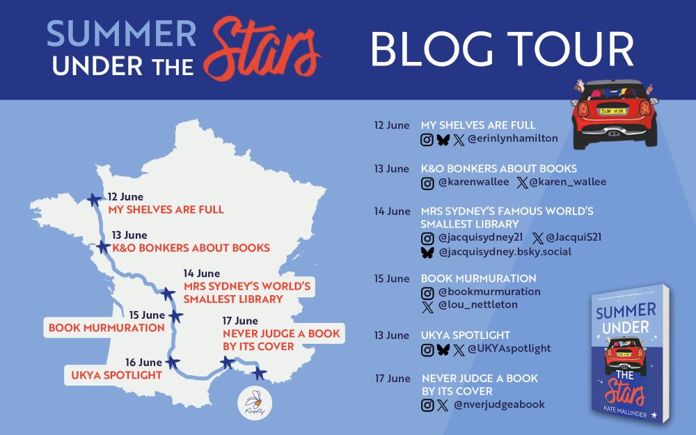 Blog tour banner listing the stops.