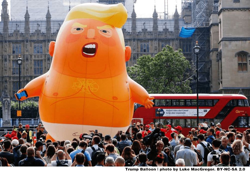 Trump Balloon | photo by Luke MacGregor. BY-NC-SA-2.0