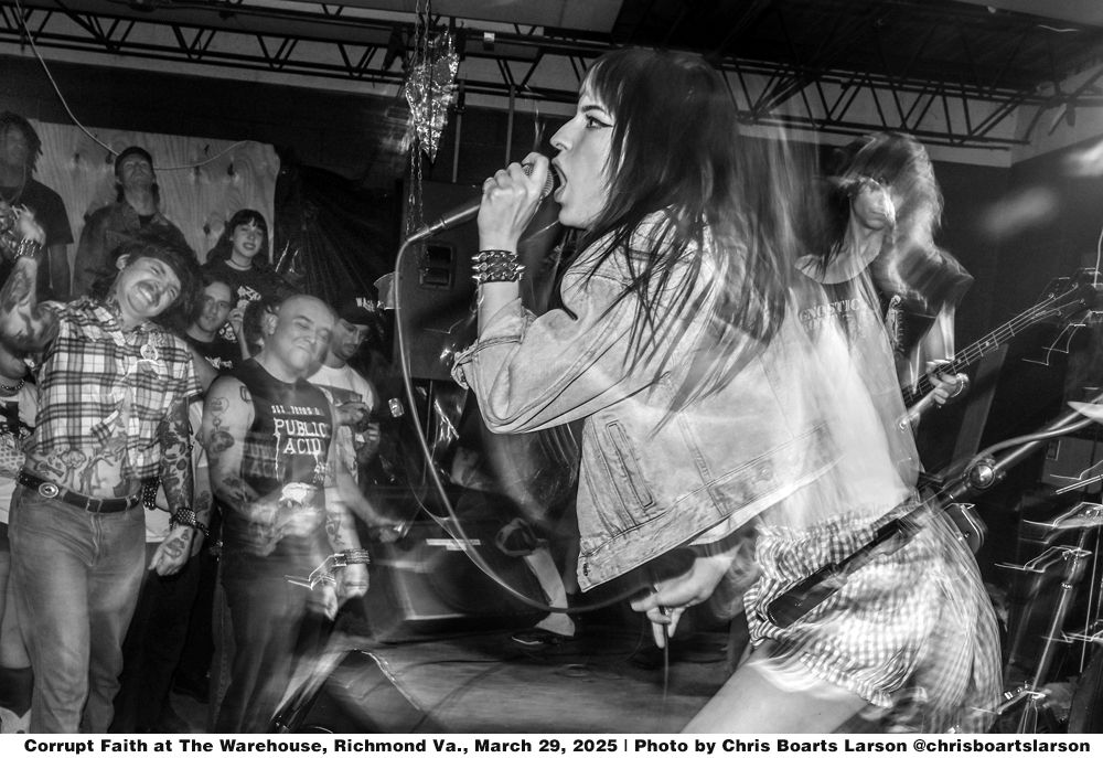 Corrupt Faith at The Warehouse, Richmond VA March 29, 2025. | Photo by Chris Boarts