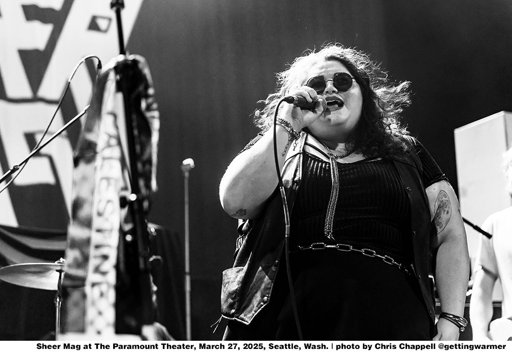 Sheer Mag at The Paramount Theater, March 27, 2025, Seattle, Wash | Photo by Chris Chappell