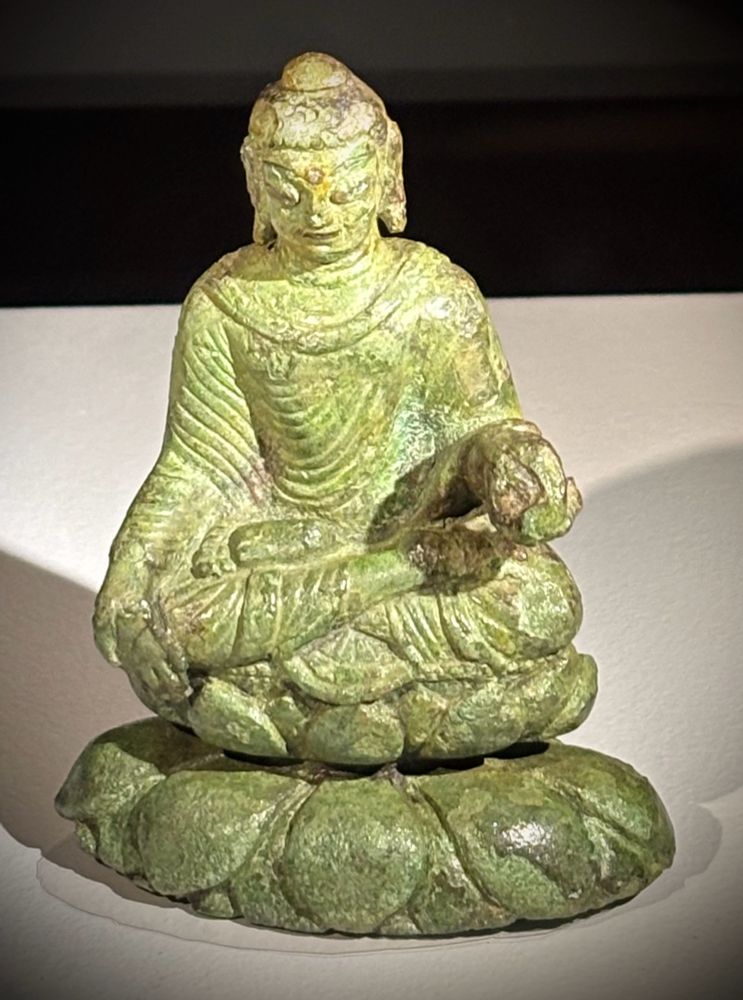 Buddha, probably made in the Swat Valley, Pakistan, around 500 CE but had made its way, some 5,000 kilometres away, to the tiny Swedish island of Helgö by about 800 CE.