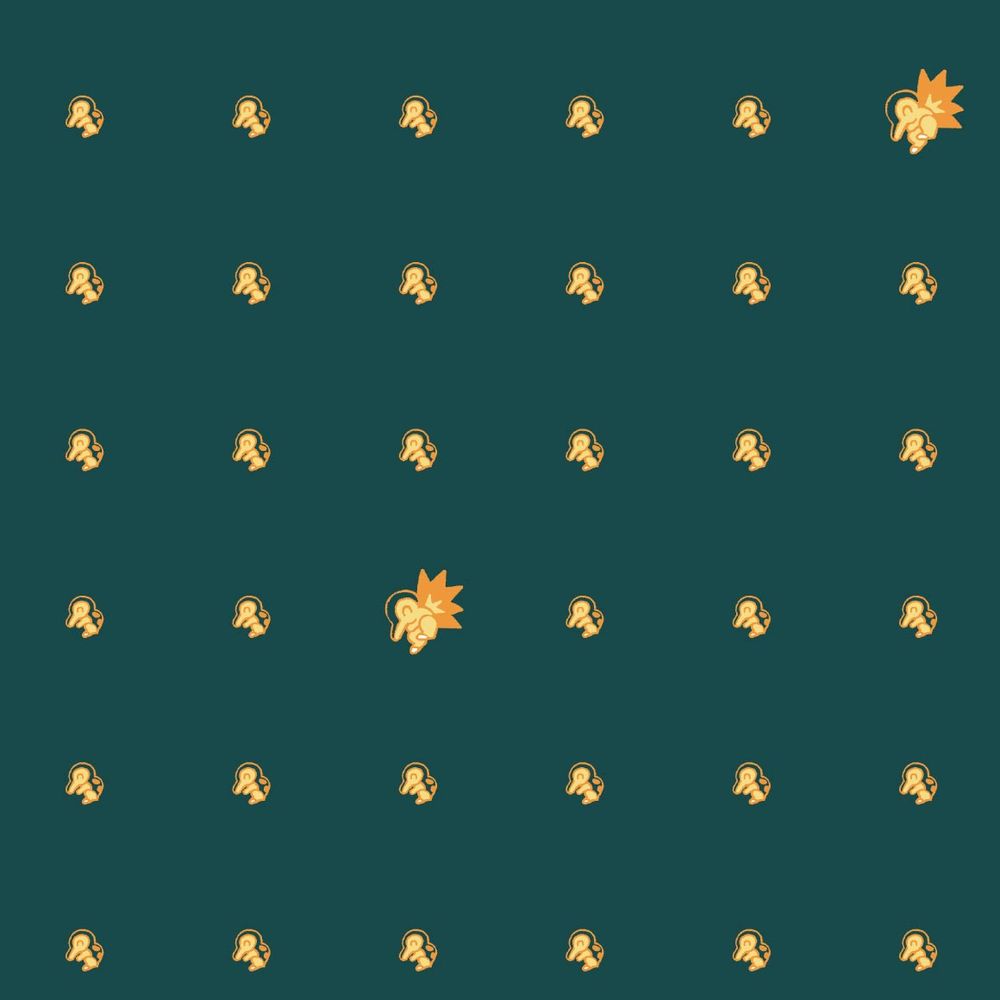 Pattern of small Cyndaquil on a simple background, used for official Pokémon T-Shirts.