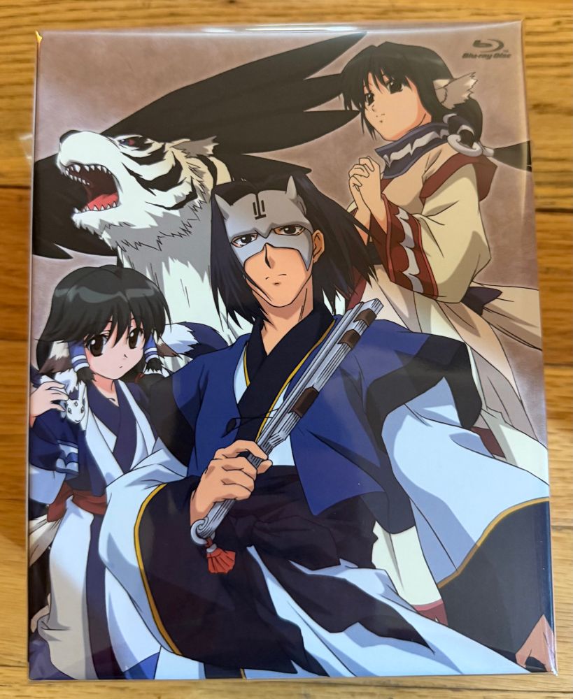 Utawarerumono box set front cover with the main cast