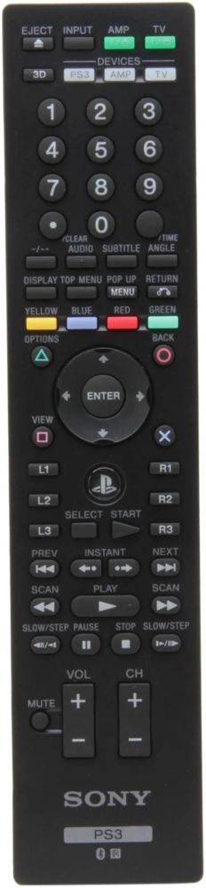 PS3 media remote. It’s a real remote, with like 50 buttons