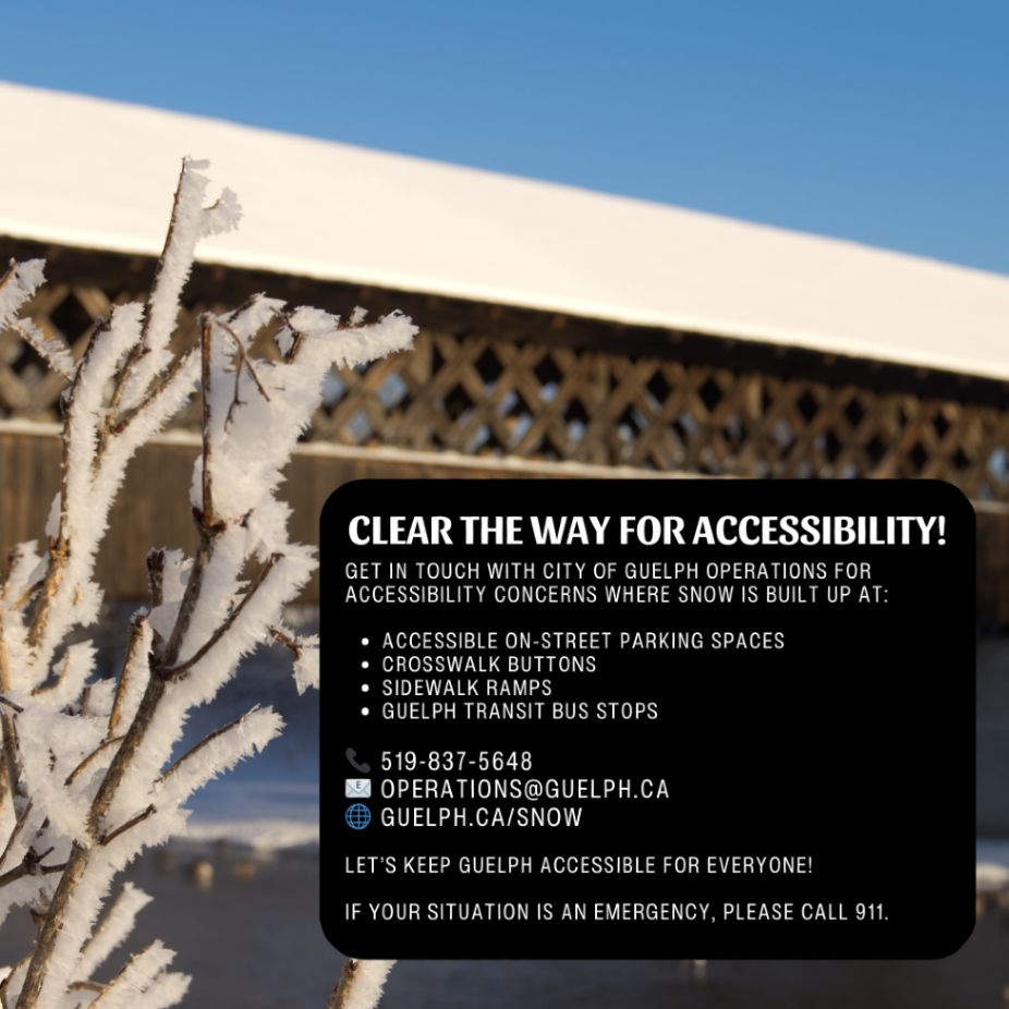 Wooden covered bridge in a snowy scene. Text is summarized in body of post but taken word for word on the provided city website.