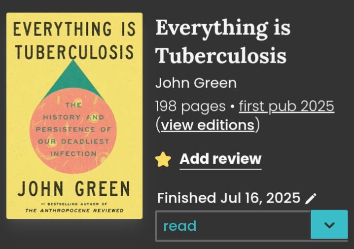 Everything is tuberculosis 