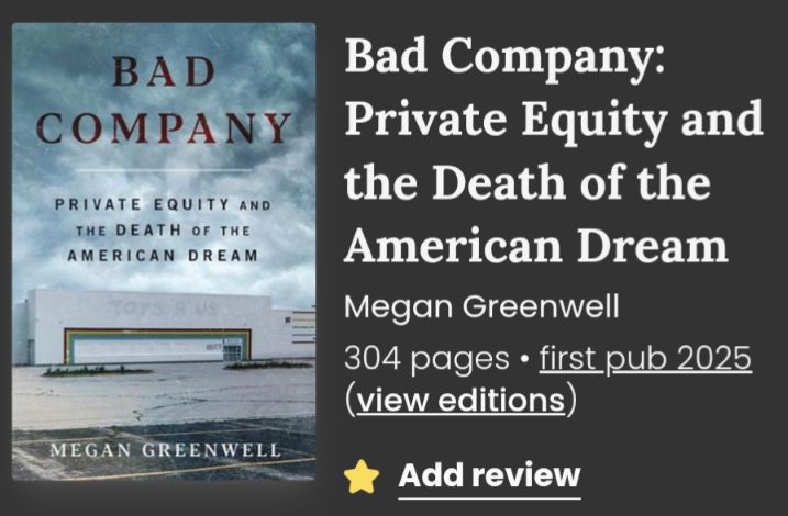 Bad company: private equity and the death of the American dream