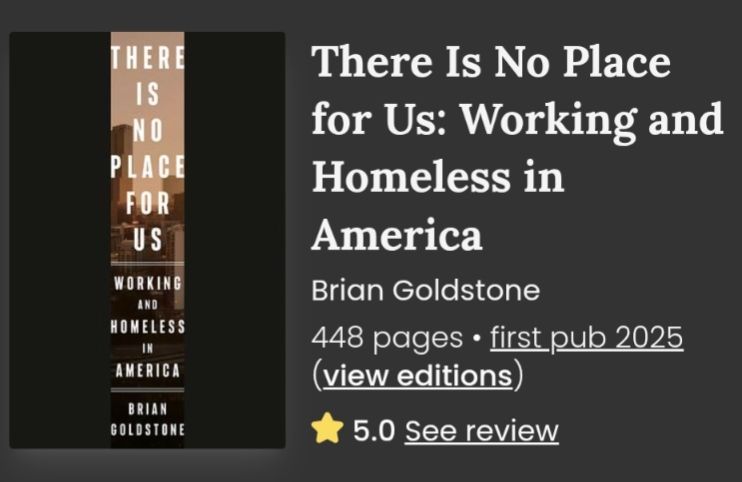 There is no place for us: working and homeless in America 