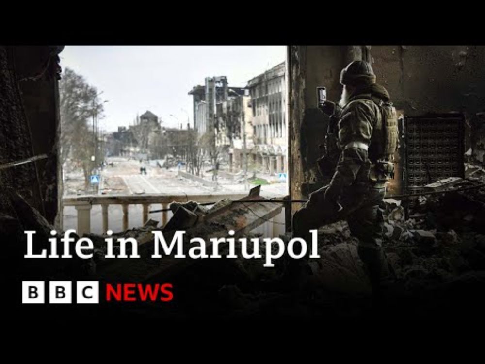 Residents of Ukraine's Mariupol deny Russian claims occupied city returning to normal | BBC News