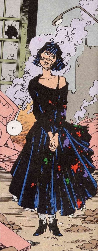 Crazy Jane from "Doom Patrol", drawn by Richard Case