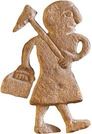 St Mary’s Church in the idyllic market town of Wirksworth in the Derbyshire Dales is home to a small medieval relief carving of a lead miner, displayed on an interior wall of the church. The primitive carving is approximately 1000 years old and is affectionately referred to by locals as T’Owd Man