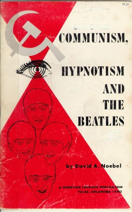 Book from 1960’s USA about the warnings of hypnotic communist plots via the Beatles, mop top hypnotic prole art threat