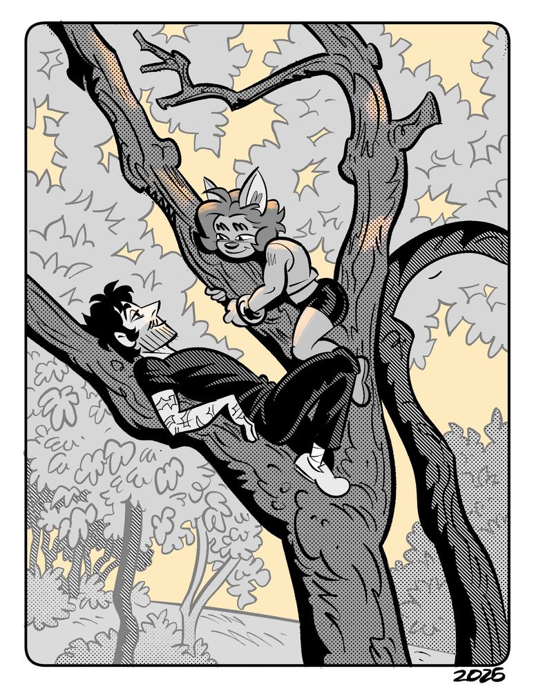 Balst & Bravos hanging out in a tree