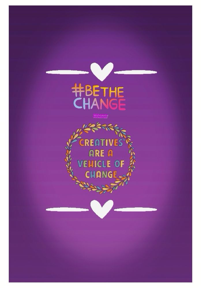 A 'meme' with a purple background, the words 