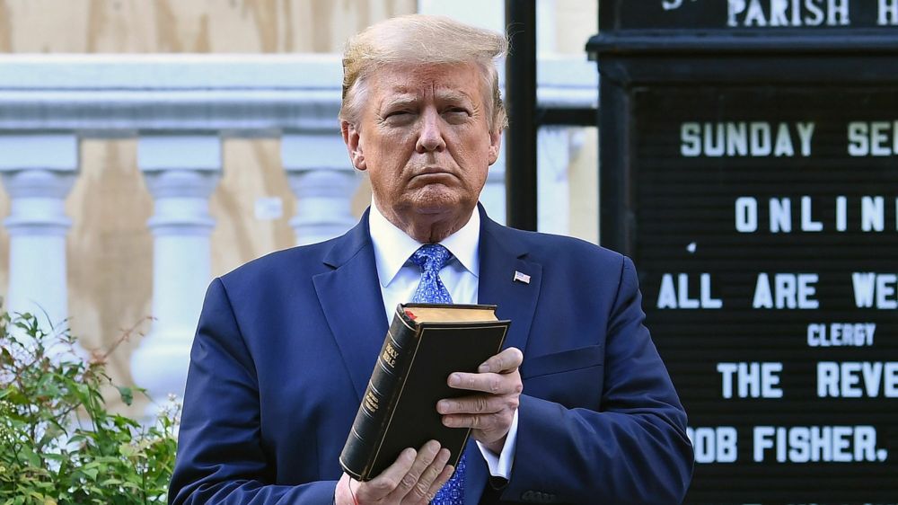 Cash-strapped Trump is now selling $60 Bibles, U.S. Constitution included