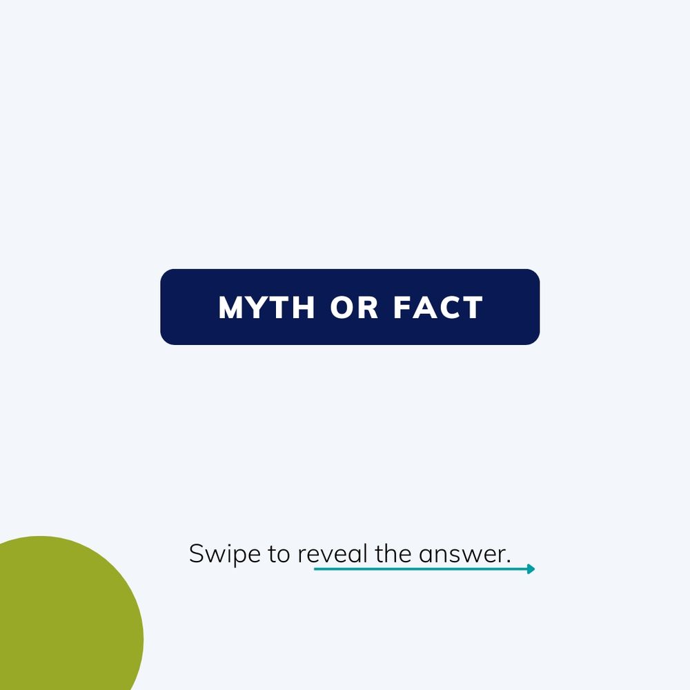Two page graphic titled “Truth or Myth.” Page one states the claim: “AbilityOne is small and only impacts a few people.” Page two reveals the answer: “Myth. AbilityOne is one of the nation’s largest sources of employment for people who are blind or have significant disabilities, with more than 39,000 employees across all 50 states, D.C., Guam, and Puerto Rico.”