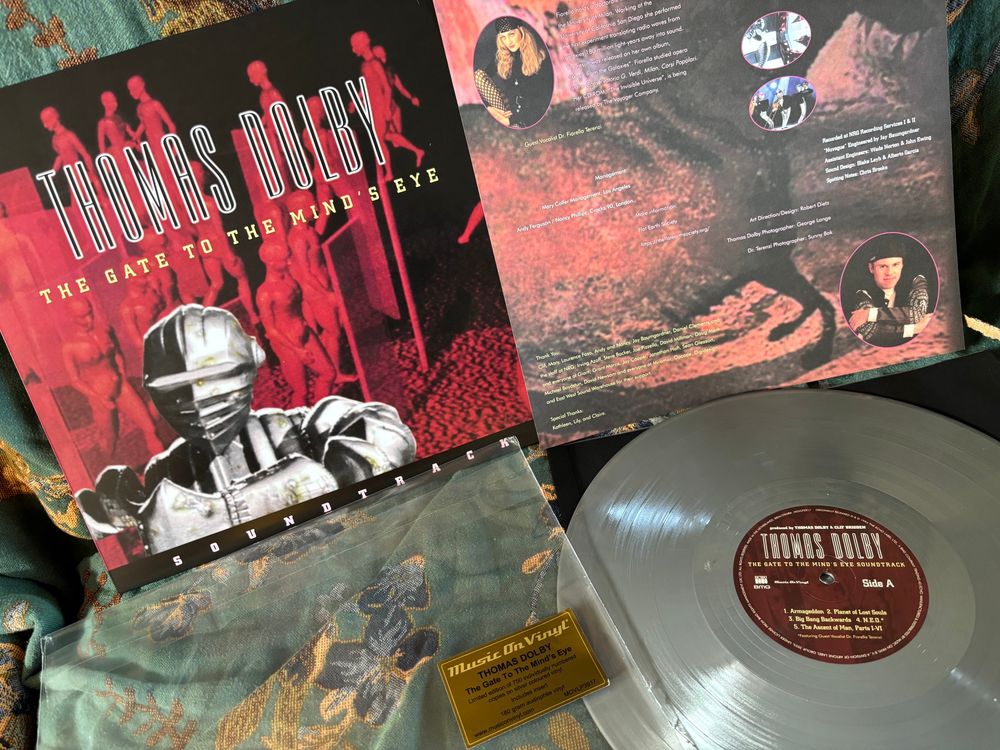 Thomas Dolby album the gate to the mind’s eye in grey vinyl